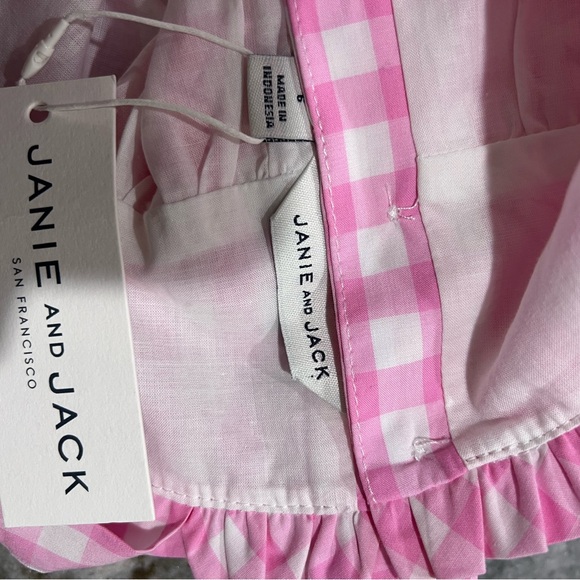 Janie and Jack gingham top NWT - Picture 3 of 5